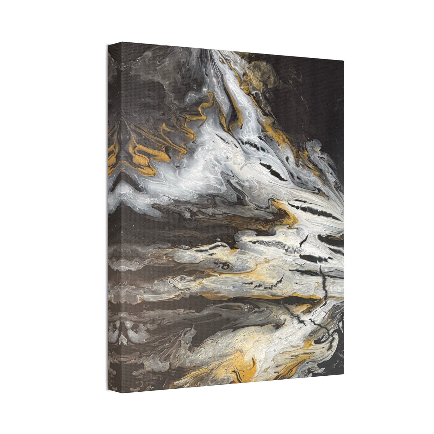 Obsidian Gold Mine Canvas Print Wall Art