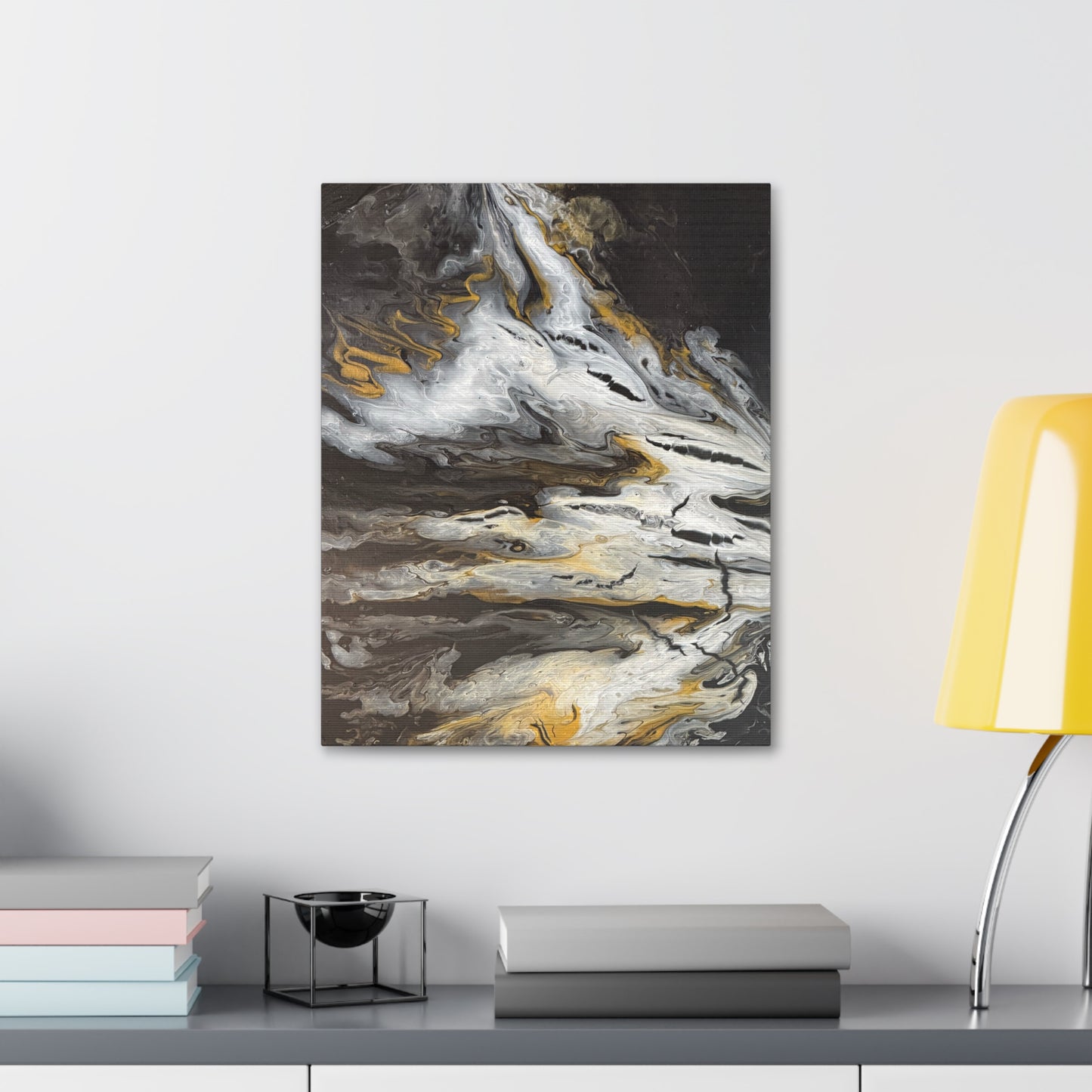 Obsidian Gold Mine Canvas Print Wall Art
