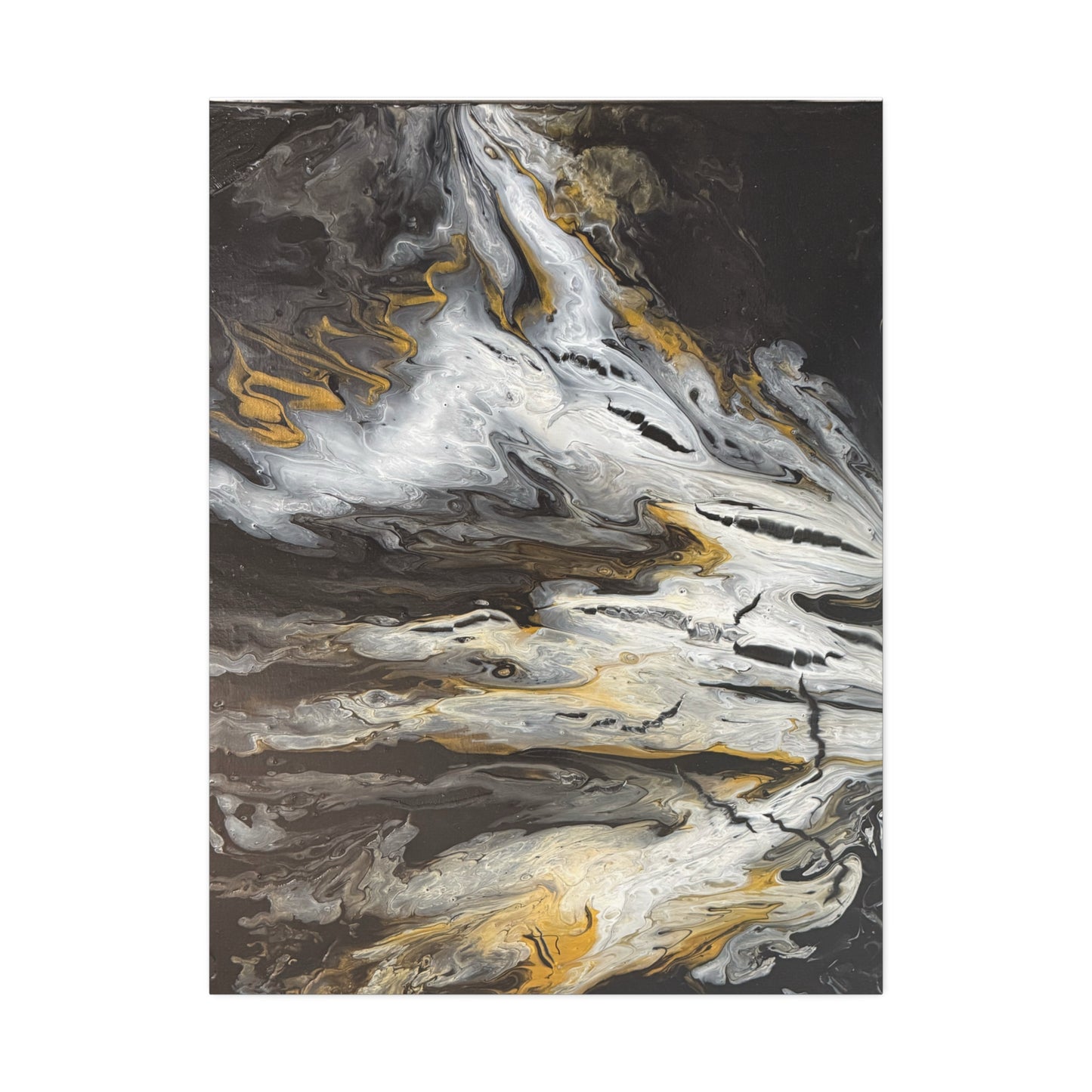 Obsidian Gold Mine Canvas Print Wall Art