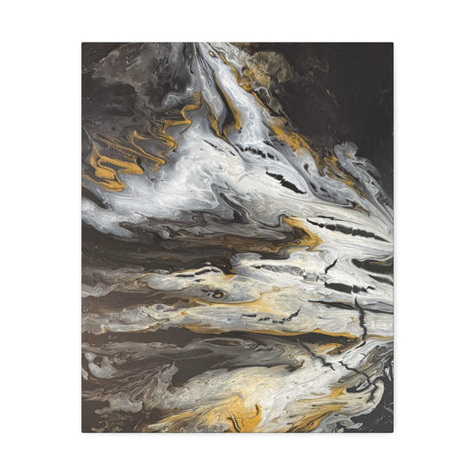 Obsidian Gold Mine Canvas Print Wall Art
