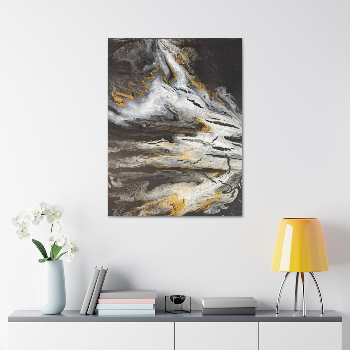 Obsidian Gold Mine Canvas Print Wall Art