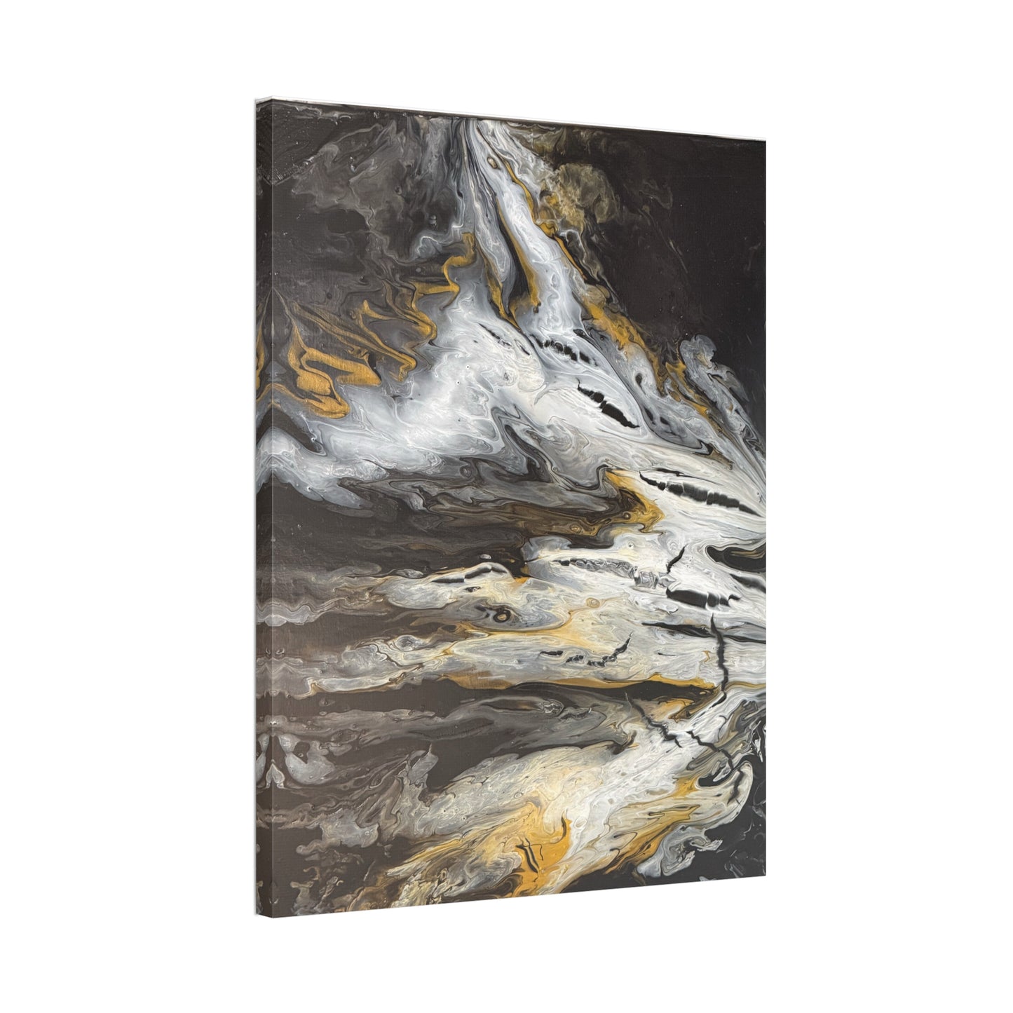 Obsidian Gold Mine Canvas Print Wall Art
