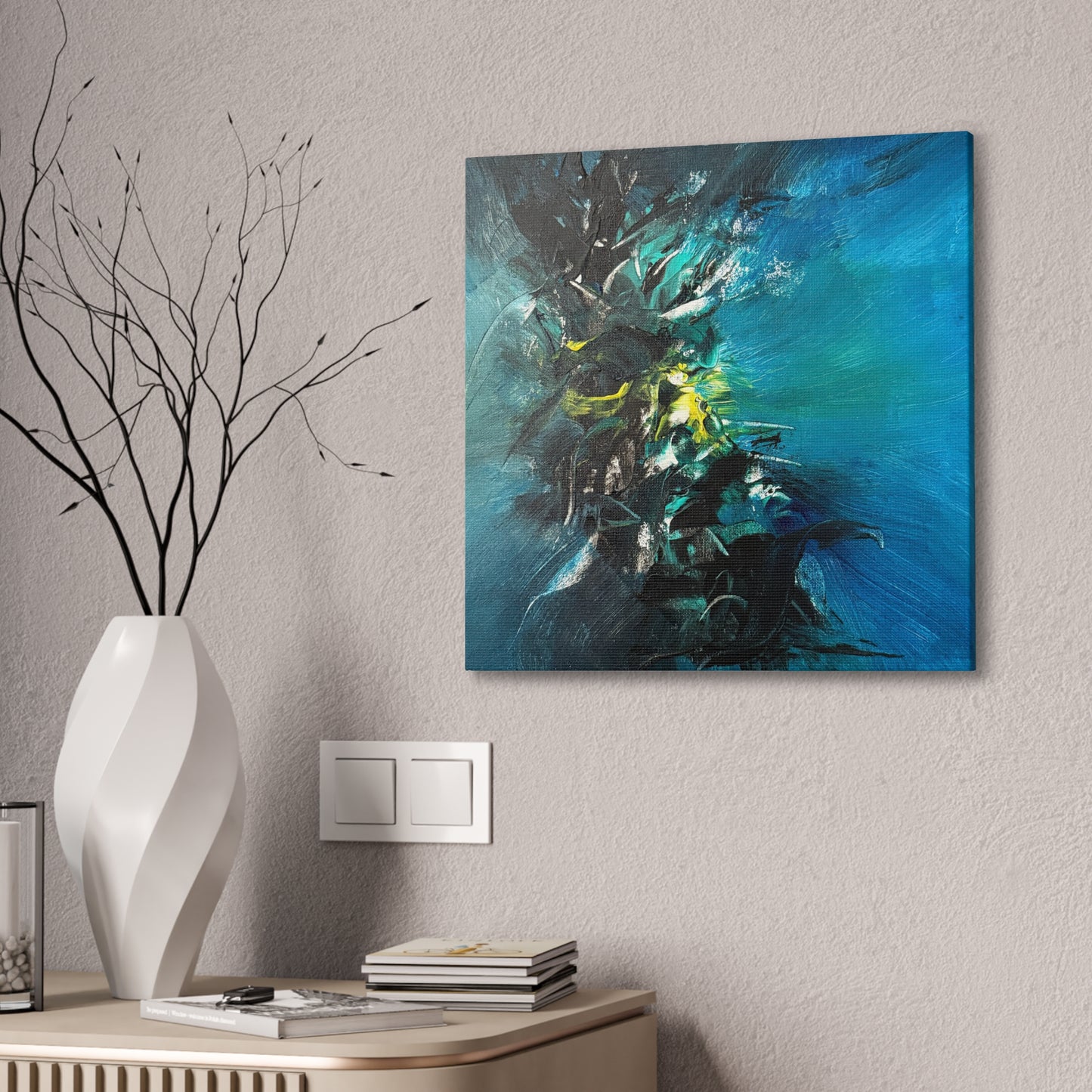 Spontaneous Nuclear Implosion Canvas Print Wall Art